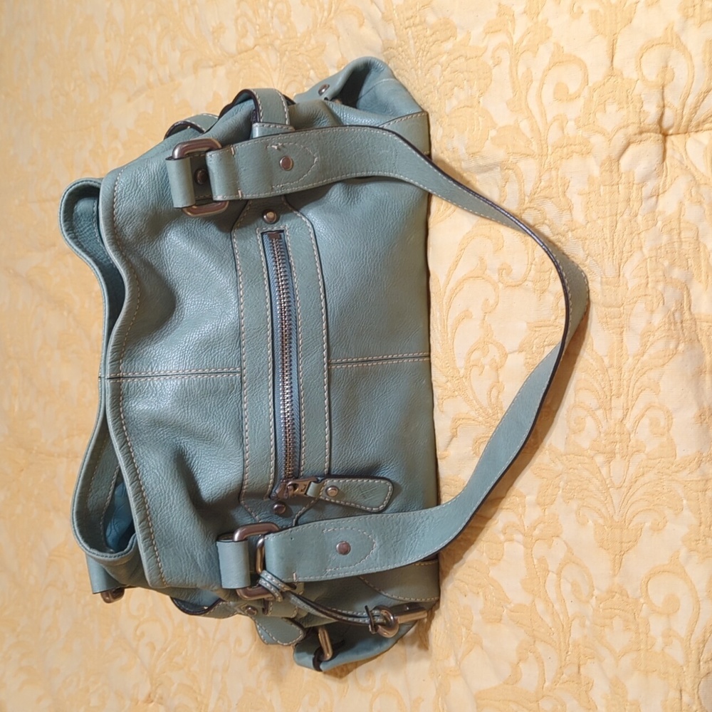 Fossil Soft Teal Shoulder Bag GUC-Substantial bag. Final price